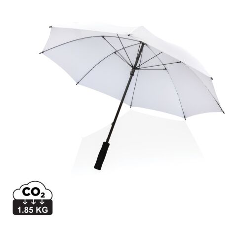 23&quot; Impact AWARE™ RPET 190T Stormproof-Schirm weiß | ohne Werbeanbringung | Nicht verfügbar | Nicht verfügbar