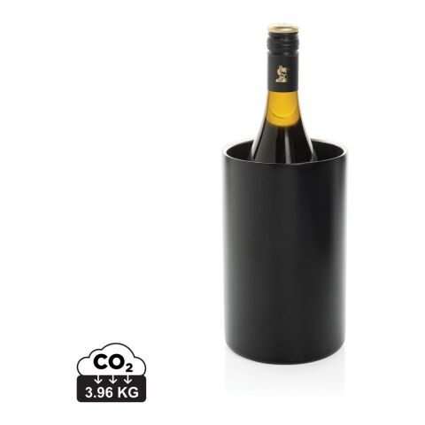 Vino Weinkühler aus RCS-zertifiziert recyc. Stainless-Steel schwarz
