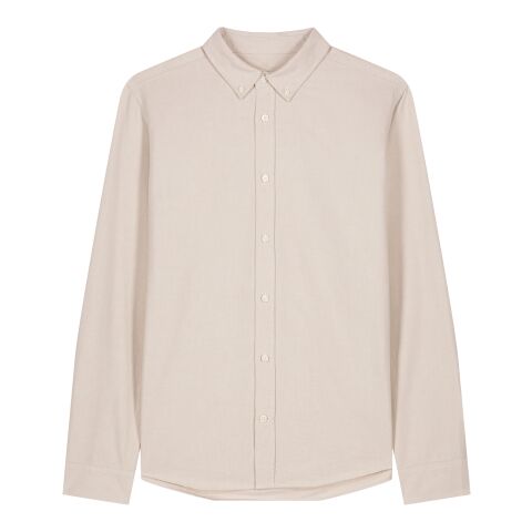 Stanley&amp;Stella - Stanley Oxford Shirt beige | L | ohne Werbeanbringung