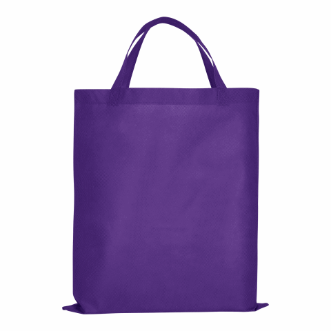 Werbeartikel TEXXILLA PP-Tasche CLASSIC mit zwei kurzen Henkeln – violett – mit Logo bedruckt