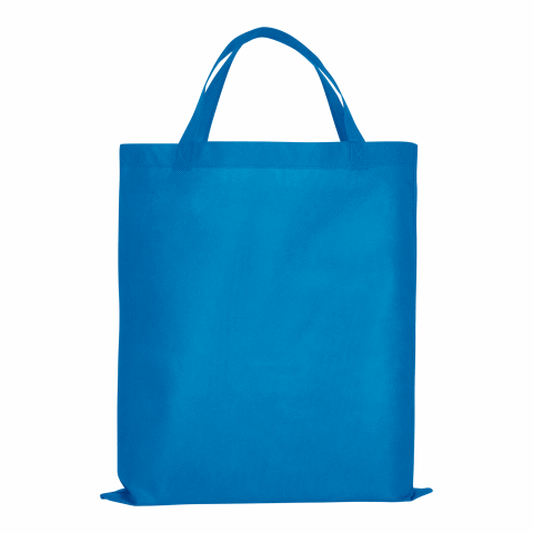 Werbeartikel TEXXILLA PP-Tasche CLASSIC mit zwei kurzen Henkeln – hellblau – mit Logo bedruckt