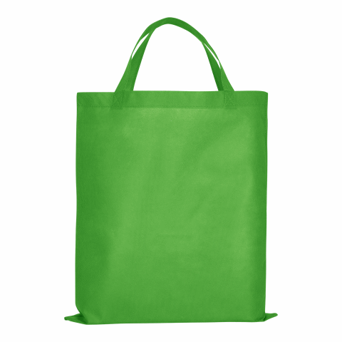 Werbeartikel TEXXILLA PP-Tasche CLASSIC mit zwei kurzen Henkeln – hellgrün – mit Logo bedruckt
