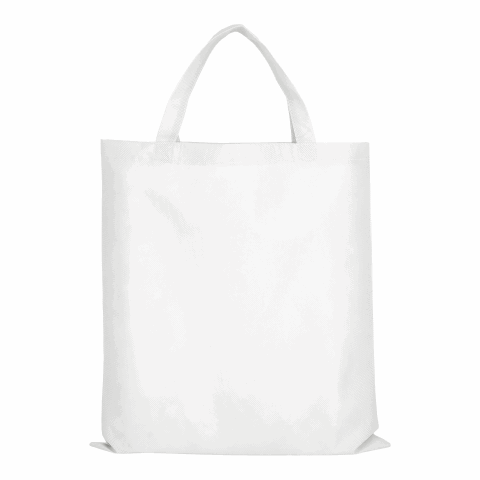 Werbeartikel TEXXILLA PP-Tasche CLASSIC mit zwei kurzen Henkeln – weiss – mit Logo bedruckt