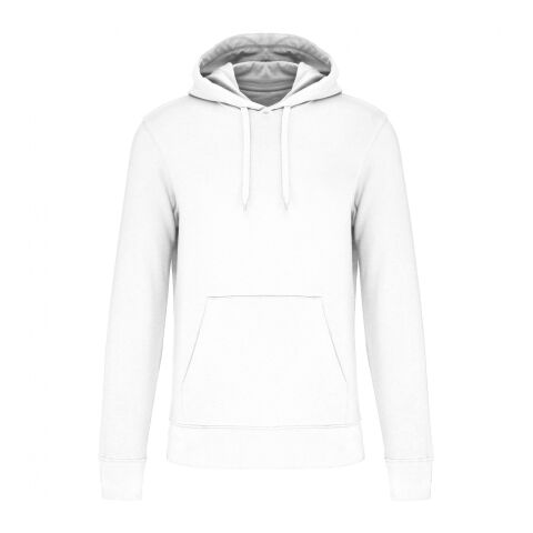 Vegan &amp; Bio Unisex Hoodie weiß | 2XL | ohne Werbeanbringung