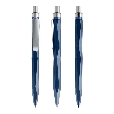 Prodir QS20 Druckkugelschreiber matt mit Metallclip marineblau-silber | Schwarz | ohne Werbeanbringung