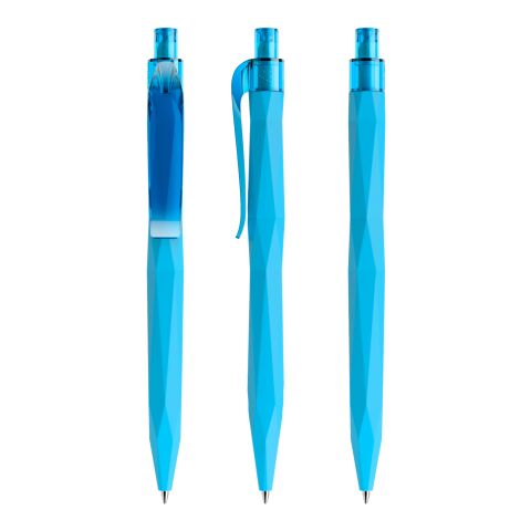 Werbeartikel Prodir QS20 Druckkugelschreiber Soft Touch – hellblau – mit Logo bedruckt