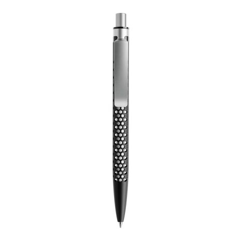 Prodir QS40 Druckkugelschreiber Wabenstruktur und Metallclip schwarz | ohne Werbeanbringung | 02 White | Nicht verfügbar | Matt Kunststoff | Blau