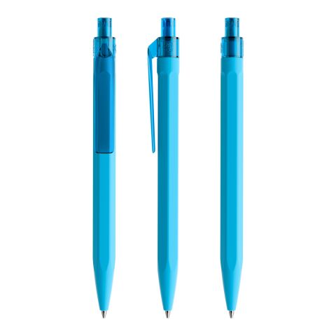 Werbeartikel Prodir QS50 Druckkugelschreiber Soft Touch – hellblau – mit Logo bedruckt