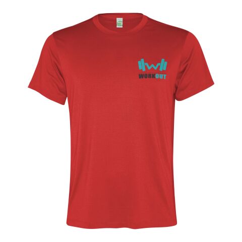 PF Concept Deutschland GmbH 48h Express-Druck Werbeartikel Slam 100 g/m² Sport T-Shirt für Herren – rot – L – mit Logo bedruckt