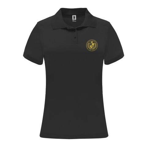 PF Concept Deutschland GmbH 48h Express-Druck Werbeartikel Monzha Sport Poloshirt für Damen – schwarz – M – mit Logo bedruckt