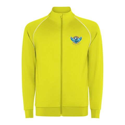 Valier Herren Sweatshirt mit durchgehendem Reißverschluss Fluor Yellow | XXL