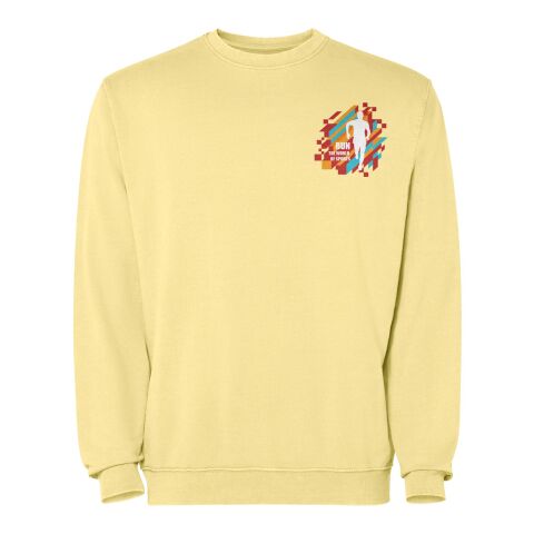 Jaya Pullover mit Rundhalsausschnitt Unisex  Standard | gelb | S | ohne Werbeanbringung | Nicht verfügbar | Nicht verfügbar | Nicht verfügbar