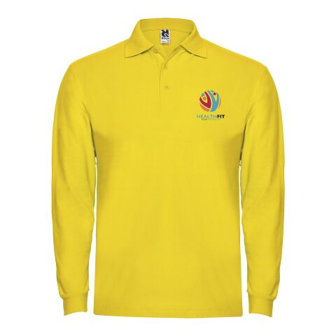 Estrella Langarm Poloshirt für Herren Standard | gelb | S | ohne Werbeanbringung | Nicht verfügbar | Nicht verfügbar | Nicht verfügbar