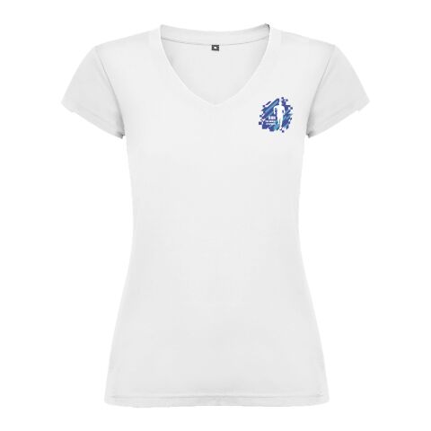 Victoria T-Shirt mit V-Ausschnitt für Damen Standard | weiß | M | ohne Werbeanbringung | Nicht verfügbar | Nicht verfügbar | Nicht verfügbar