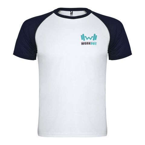 Indianapolis T-Shirt Unisex aus recyceltem Material Standard | weiss-Navy Blue | 3XL | ohne Werbeanbringung | Nicht verfügbar | Nicht verfügbar | Nicht verfügbar