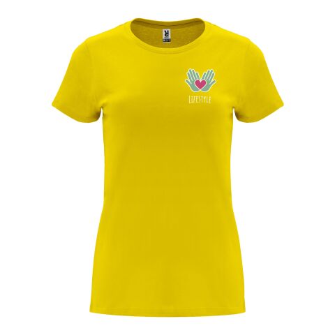 Capri T-Shirt für Damen Standard | gelb | 2XL | ohne Werbeanbringung | Nicht verfügbar | Nicht verfügbar | Nicht verfügbar
