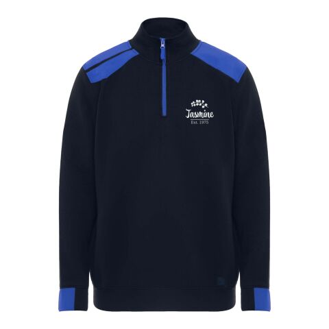 Maverick Pullover für Herren mit halbem Reißverschluss, 280 g/m2 Standard | Navy Blue-royalblau | L | ohne Werbeanbringung | Nicht verfügbar | Nicht verfügbar | Nicht verfügbar