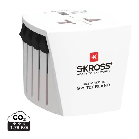 SKROSS World Travel Adapter MUV Micro weiß | ohne Werbeanbringung | Nicht verfügbar | Nicht verfügbar