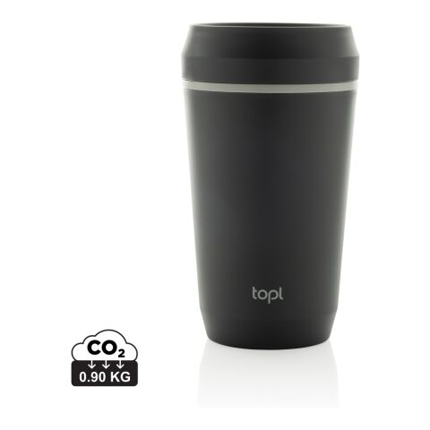 Topl-Becher aus rec. Kunststoff mit 360-Grad-Deckel 354ml