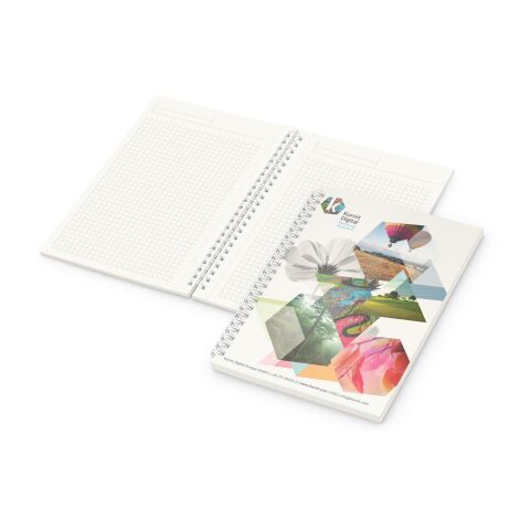 Nachhaltiger Werbeartikel Notizbuch Spiralbindung Bizz-Book RECYCLING 80 Blatt Titel individuell bedruckt – DIN A5 – mit Logo bedruckt