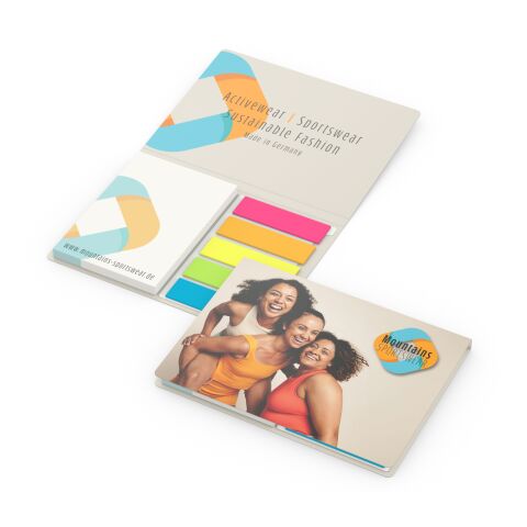 Haftnotiz-Set Lissabon RECYCLING Zettel klein Naturkarton-Umschlag (Kopföffnung) 104 × 76 mm | ohne Werbeanbringung | ohne Werbeanbringung | ohne Werbeanbringung