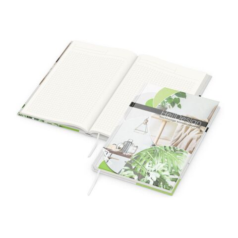 Notizbuch Note-Book RECYCLING Ecken spitz Papier-Hardcover individuell bedruckt recyceltes Papier matt | Winkelkaro