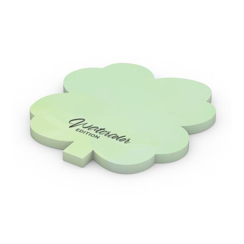 Haftnotizblock Form 100 × 72 mm RECYCLING formgestanzt 70 × 66 mm | ohne Werbeanbringung | Kleeblatt