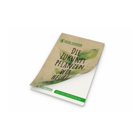 Nachhaltiger Werbeartikel Schreibblock Cover RECYCLING Seiten/Deckblatt individuell gestaltbar – DIN A4 – mit Logo bedruckt