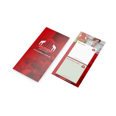 Haftnotiz-Karte Note-Card 2 Haftnotizblöcke 72 × 72 mm Trägerkarte