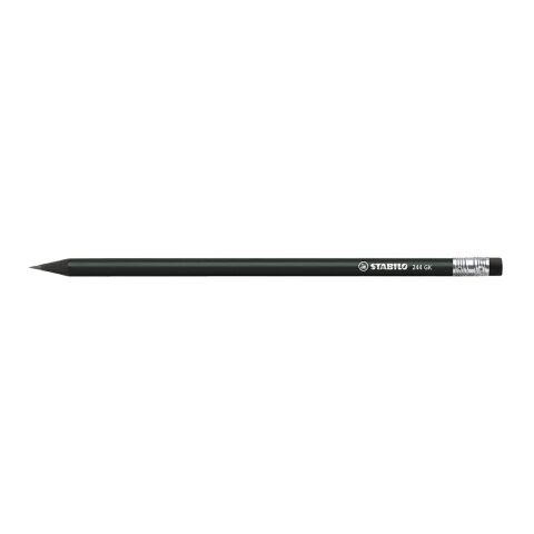 STABILO Grafitstift schwarz mit Radiergummi schwarz | 1-farbiger Siebdruck | Nicht verfügbar | Nicht verfügbar