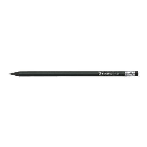 STABILO Grafitstift schwarz mit Radiergummi