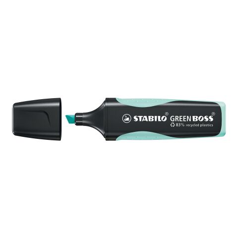 STABILO GREEN BOSS Pastel Leuchtmarkierer blau | 1-farbiger Siebdruck