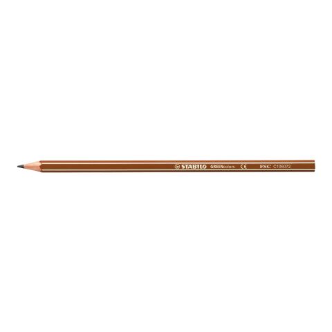 Werbeartikel STABILO GREENcolors Farbstift – hellbraun – mit Logo bedruckt