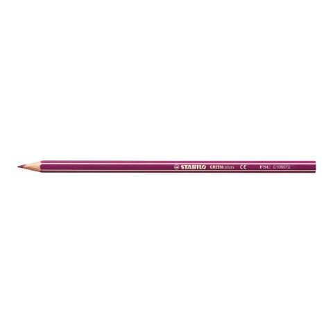 Werbeartikel STABILO GREENcolors Farbstift – rot/violett – mit Logo bedruckt