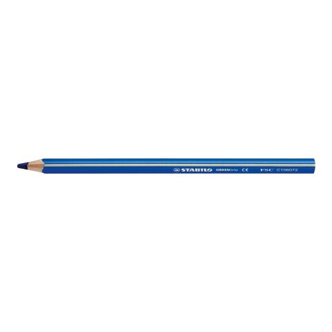 Werbeartikel STABILO GREENtrio Farbstift – marineblau – mit Logo bedruckt