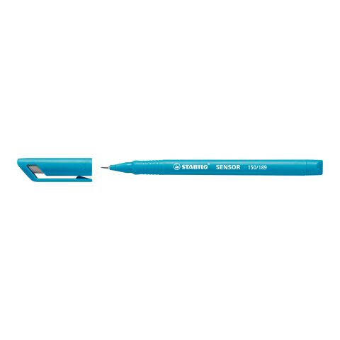 Werbeartikel STABILO sensor colorful Tintenfeinschreiber – türkis – mit Logo bedruckt