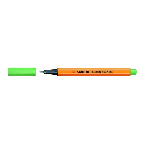 STABILO point 88 Mini Fineliner neongrün | ohne Werbeanbringung