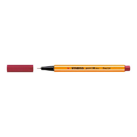 Werbeartikel STABILO point 88 Mini Fineliner – dunkelrot – mit Logo bedruckt
