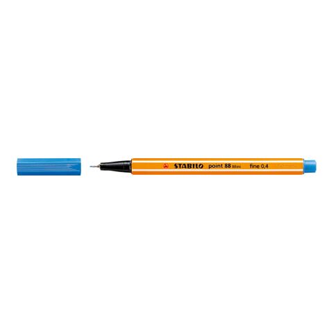 Werbeartikel STABILO point 88 Mini Fineliner – mittelblau – mit Logo bedruckt