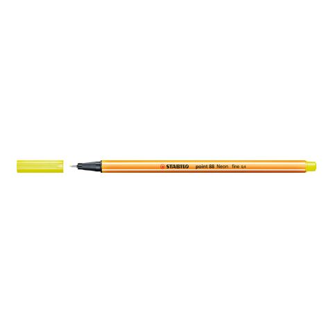 STABILO point 88 Fineliner neongelb | ohne Werbeanbringung