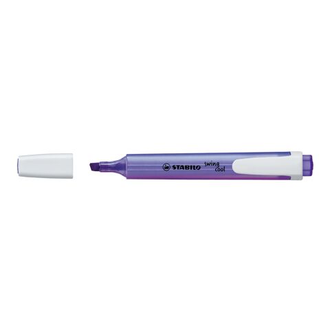 Werbeartikel STABILO swing cool Leuchtmarkierer – violett – mit Logo bedruckt