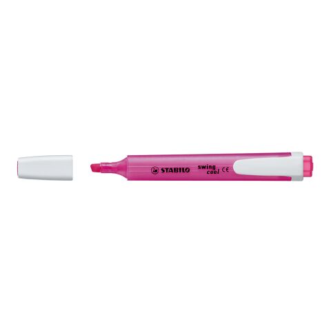 Werbeartikel STABILO swing cool Leuchtmarkierer – pink – mit Logo bedruckt