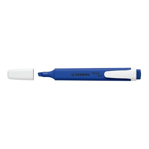 Werbeartikel STABILO swing cool NatureCOLORS Leuchtmarkierer – blau – mit Logo bedruckt