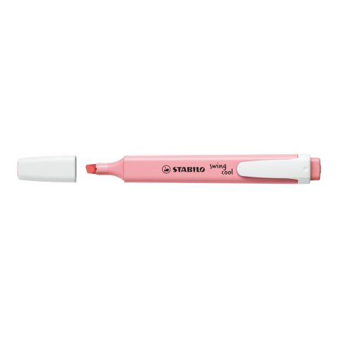 Werbeartikel STABILO swing cool Pastel Leuchtmarkierer – rosa – mit Logo bedruckt