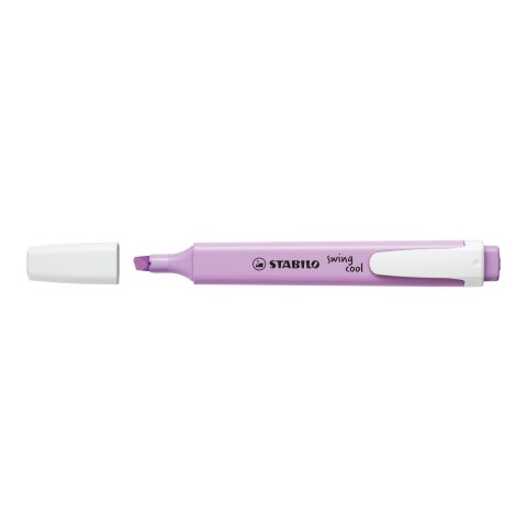 Werbeartikel STABILO swing cool Pastel Leuchtmarkierer – violett – mit Logo bedruckt
