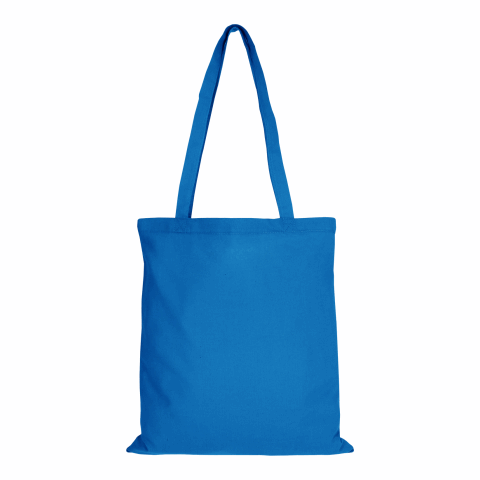 Werbeartikel TEXXILLA Baumwolltasche CLASSIC mit zwei langen Henkeln, 140 g/m² – hellblau – mit Logo bedruckt