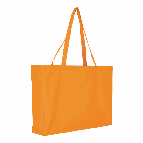 Werbeartikel TEXXILLA Cotton-Shopper, ca. 140 g/m² – orange – mit Logo bedruckt