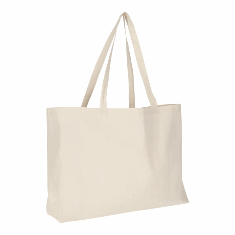 Werbeartikel TEXXILLA Cotton-Shopper, ca. 140 g/m² – beige – mit Logo bedruckt