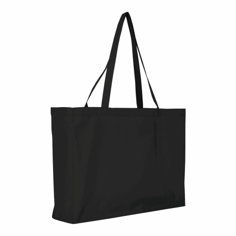 Werbeartikel TEXXILLA Cotton-Shopper, ca. 140 g/m² – schwarz – mit Logo bedruckt