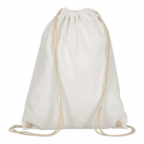 Werbeartikel TEXXILLA Turnbeutel, ca. 140 g/m² – weiss – mit Logo bedruckt